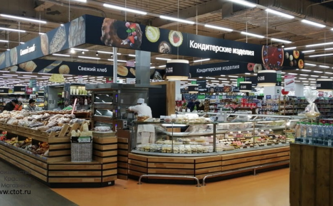 Павильон для пекарни в гипермаркете «ТВОЙ ДОМ» Новая Рига, г.Москва - Новый успешно реализованный проект Ctot Factory